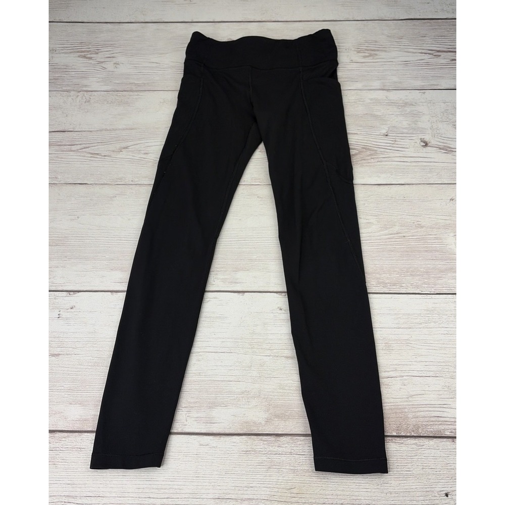 Athleta Girl's XL 14 High Rise Stash Your Treasures Tight Black Leggings EXC